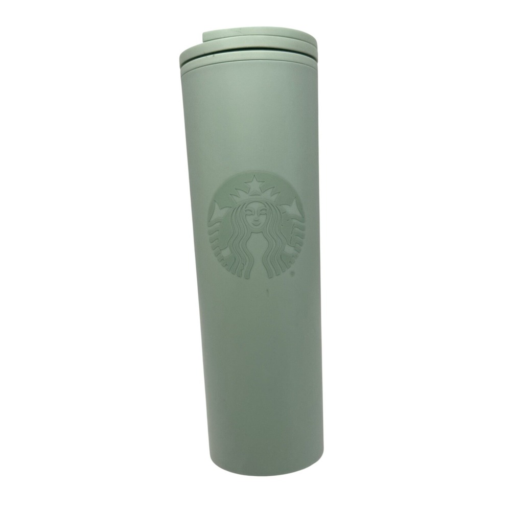Starbucks Recycled Earth Day Eco-Friendly Matte Mint Green Hot Tumbler Cup 16oz